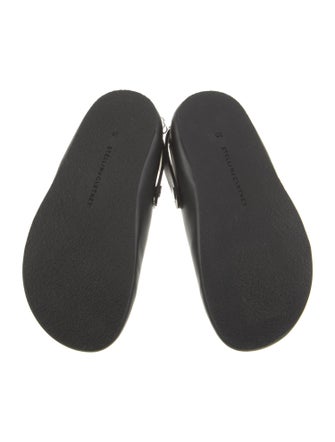 Stella McCartney Leather Whipstitch Trim Slingback Flats