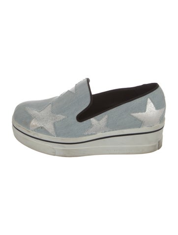 Stella McCartney Sneakers Denim Wedge IT 37 | 7