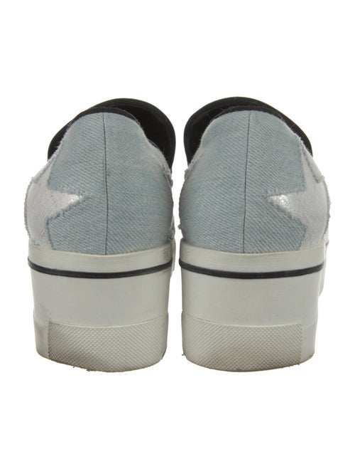 Stella McCartney Denim Wedge Sneakers