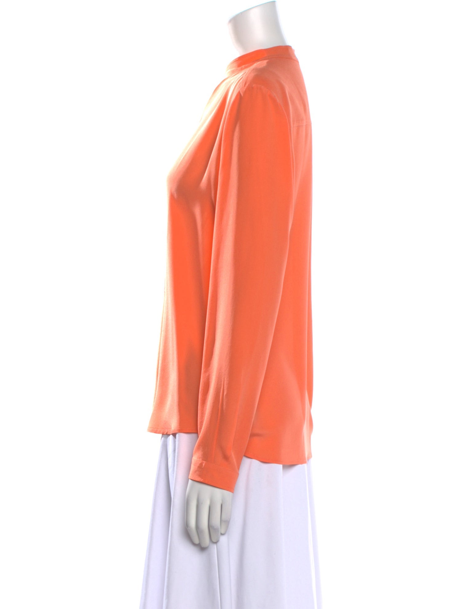 Stella McCartney Silk Mock Neck Blouse