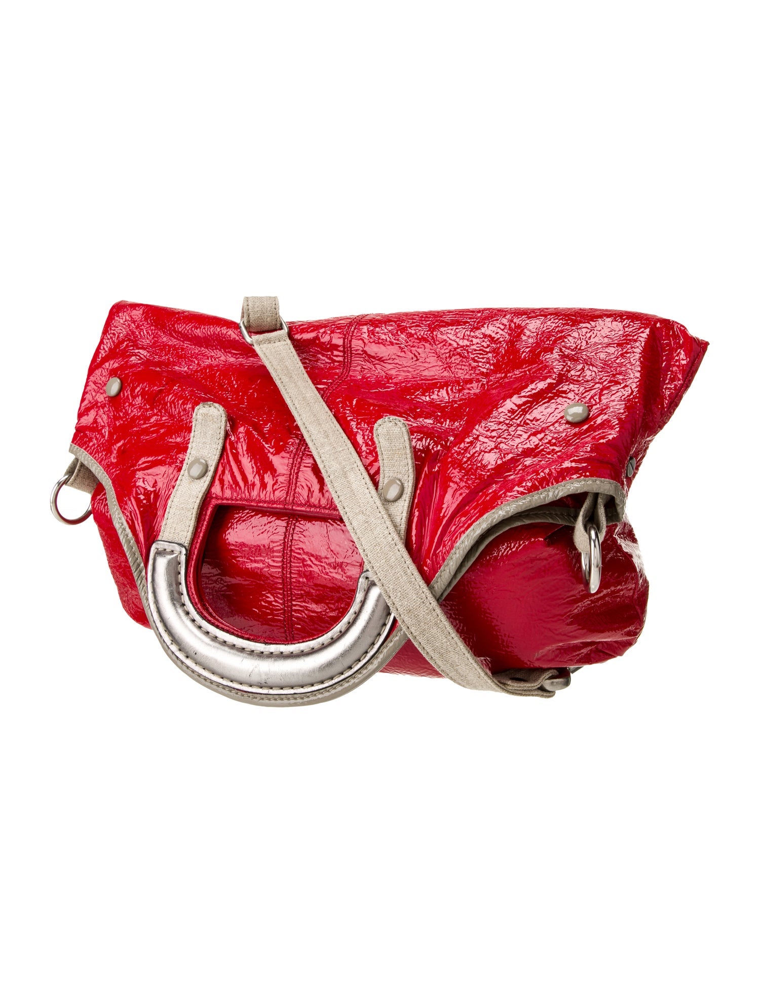 Stella McCartney Patent Leather Top Handle Bag