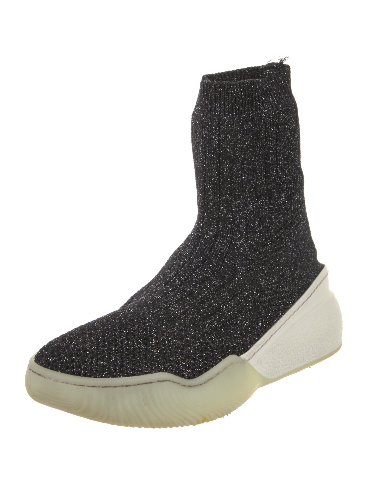 Stella McCartney Glitter Accents Sock Sneakers