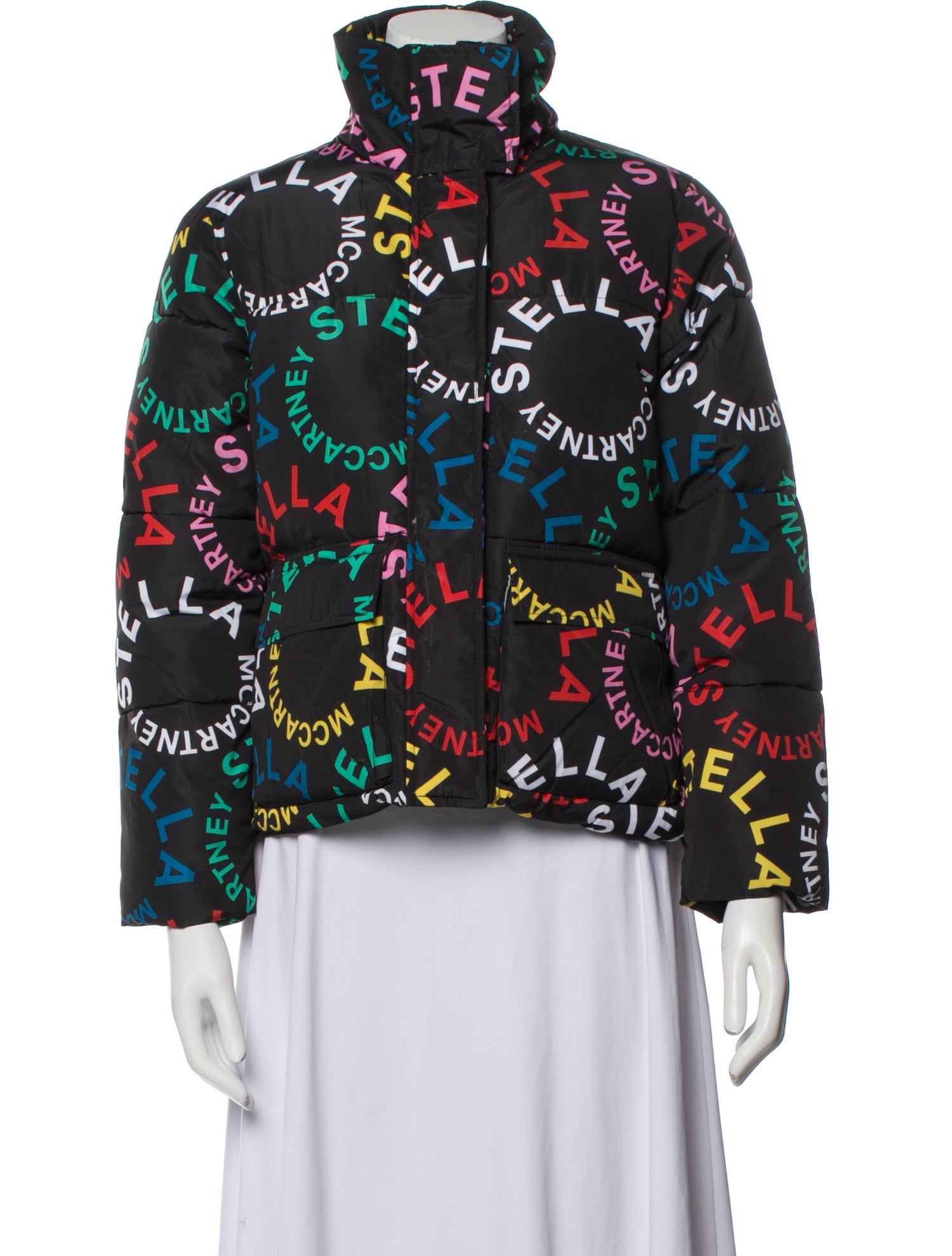 Stella McCartney Stella McCartney Toddler Girl's Logo Print Down Jacket