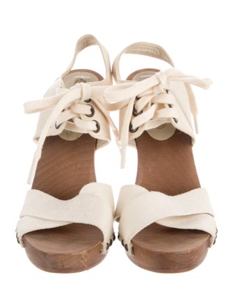 Stella McCartney Canvas Slingback Sandals