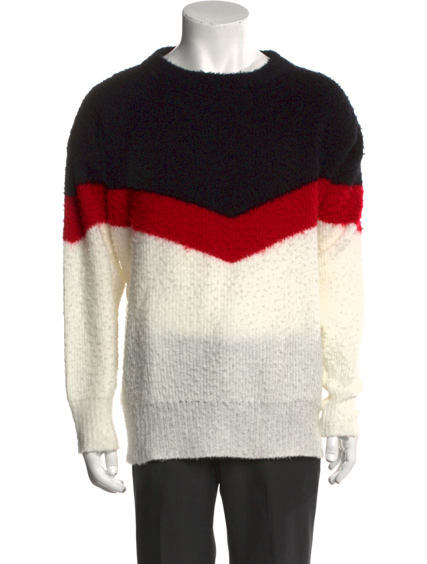Stella McCartney Colorblock Pattern Crew Neck Pullover