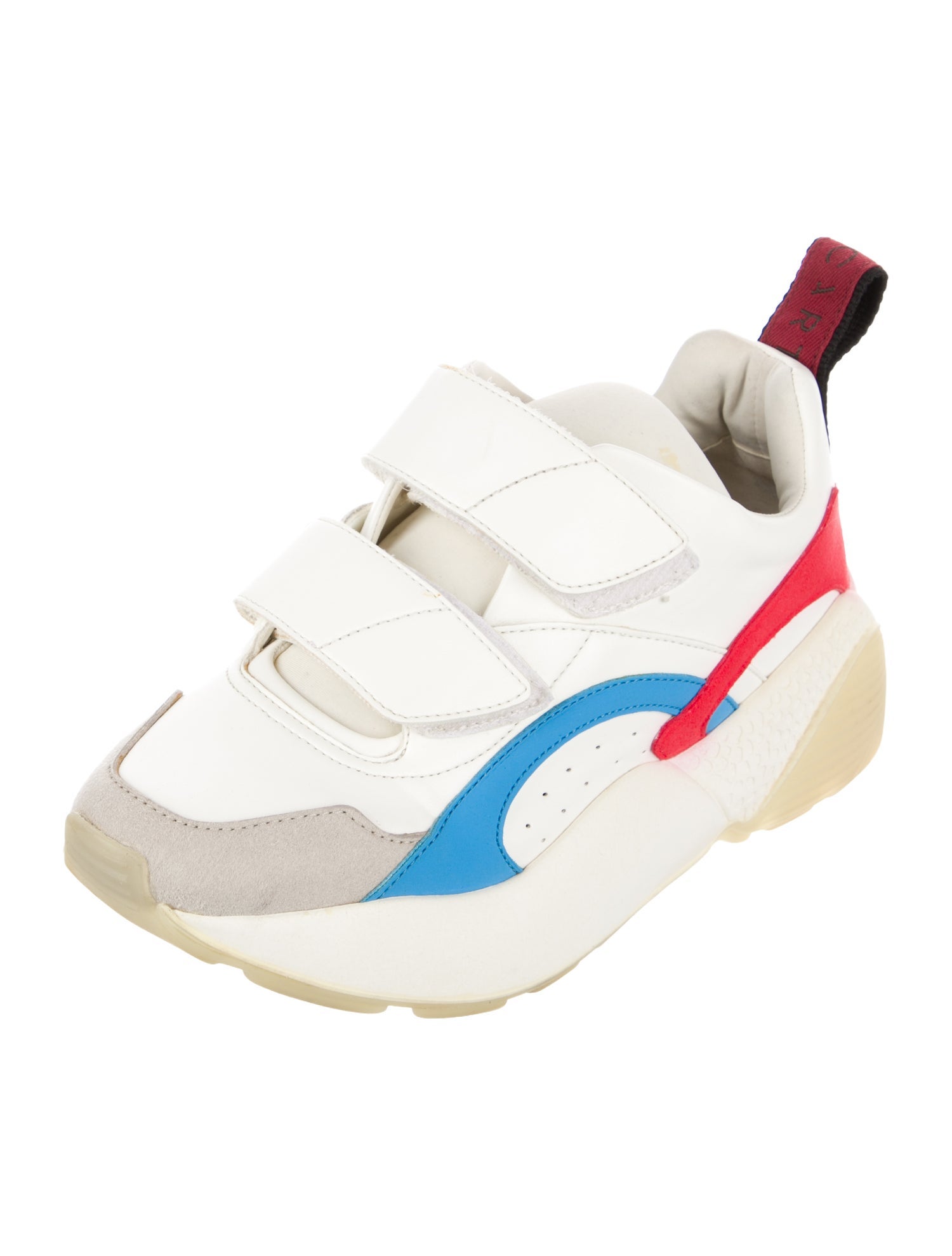 Stella McCartney Vegan Leather Colorblock Pattern Chunky Sneakers