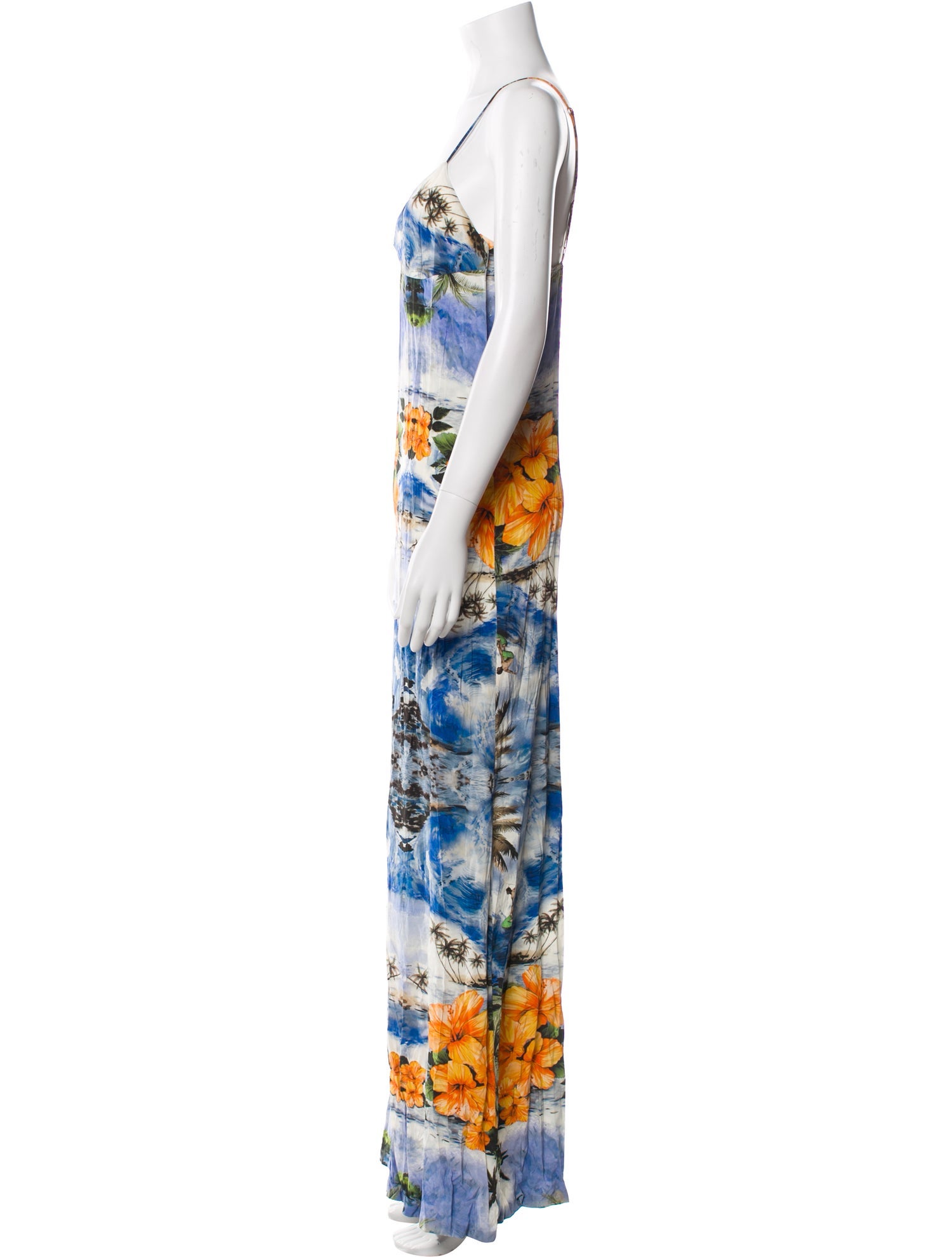 Stella McCartney Silk Floral Print Jumpsuit