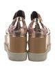 Stella McCartney Patent Leather Printed Wedge Sneakers