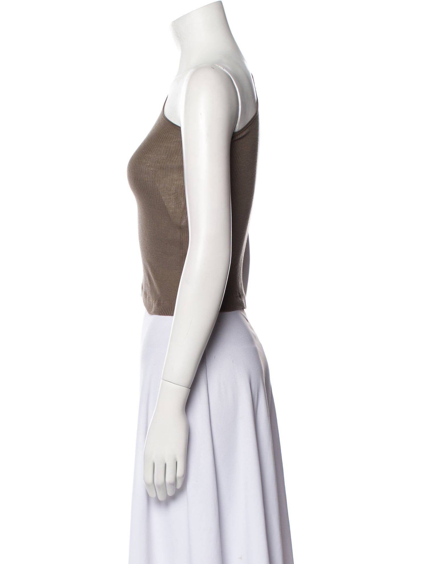 Stella McCartney One-Shoulder Sleeveless Crop Top