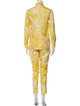 Stella McCartney Silk Floral Print Pant Set