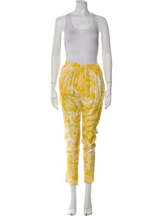 Stella McCartney Silk Floral Print Pant Set