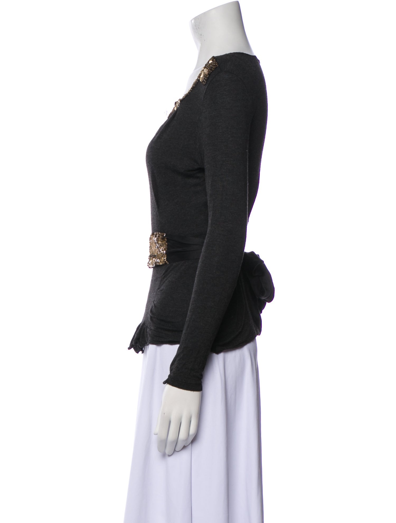 Stella McCartney V-Neck Long Sleeve Top