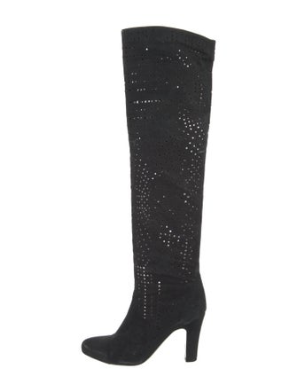 Stella McCartney Suede Lasercut Accents Boots