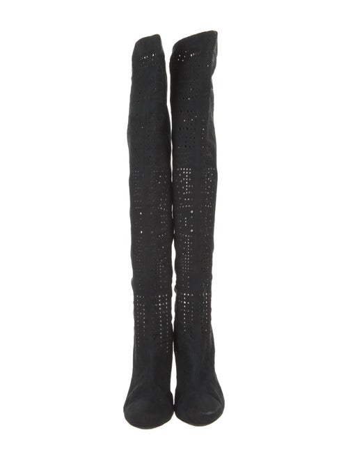 Stella McCartney Suede Lasercut Accents Boots