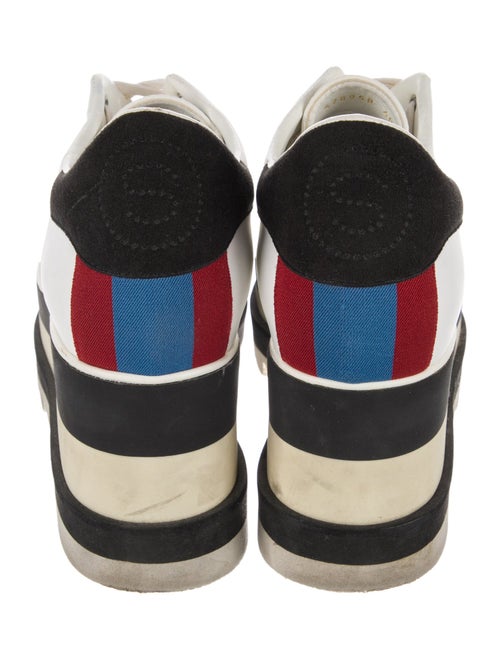 Stella McCartney Leather Wedge Sneakers