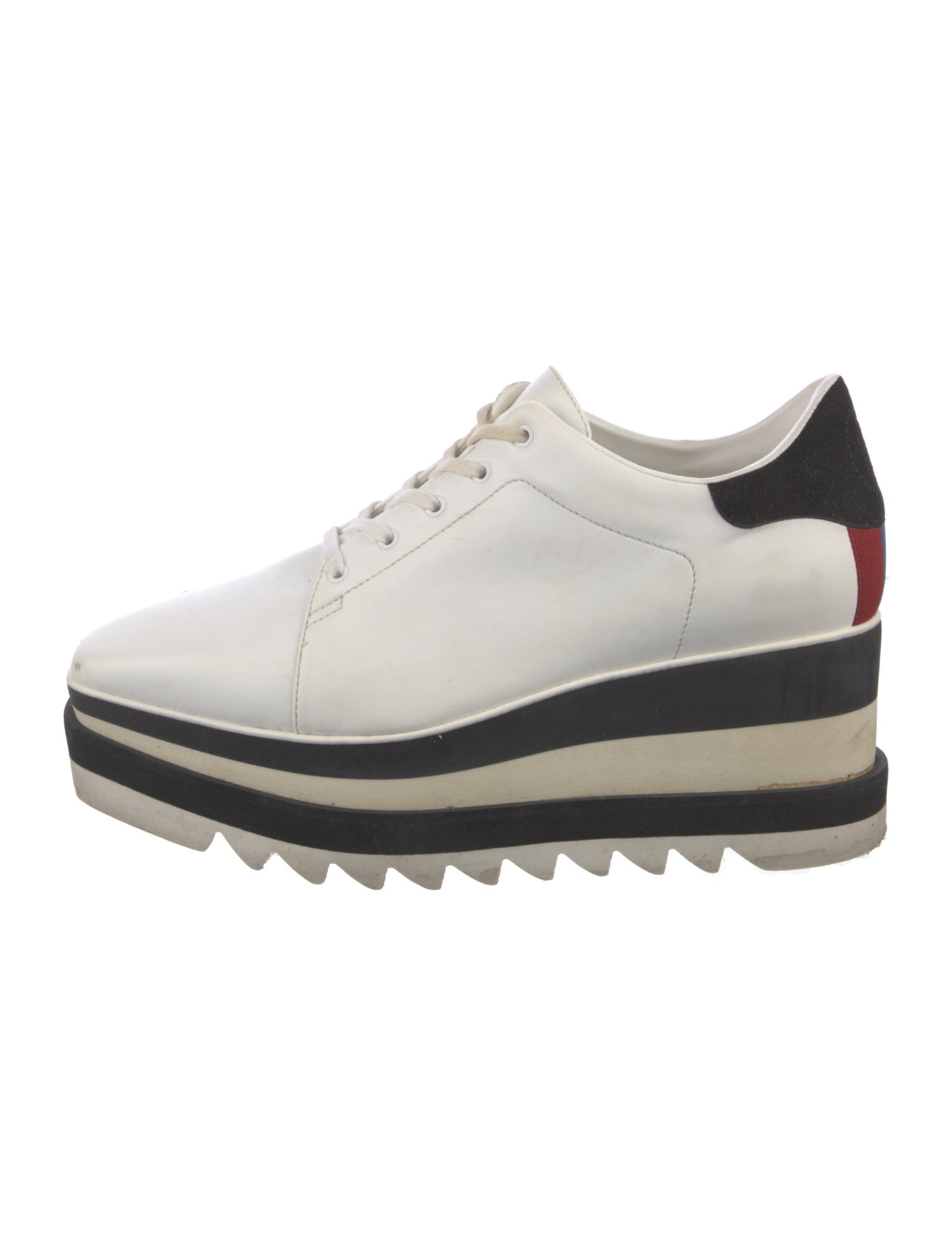 Stella McCartney Leather Wedge Sneakers