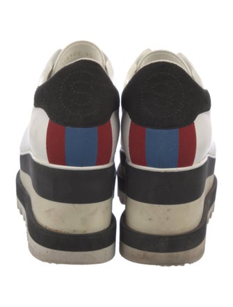 Stella McCartney Leather Wedge Sneakers