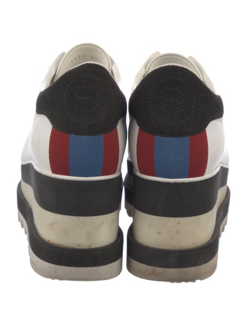 Stella McCartney Leather Wedge Sneakers