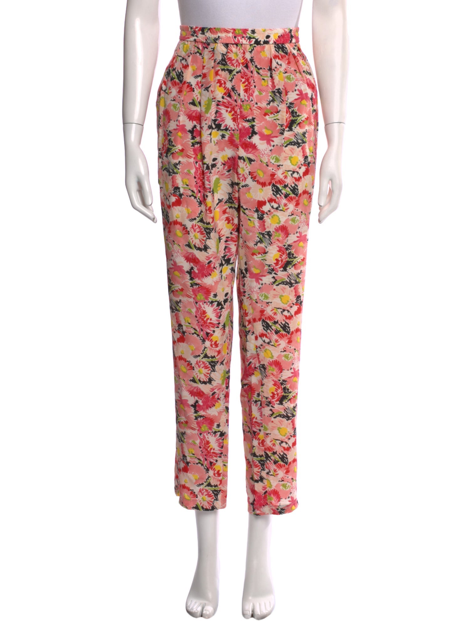 Stella McCartney Silk Straight Leg Pants