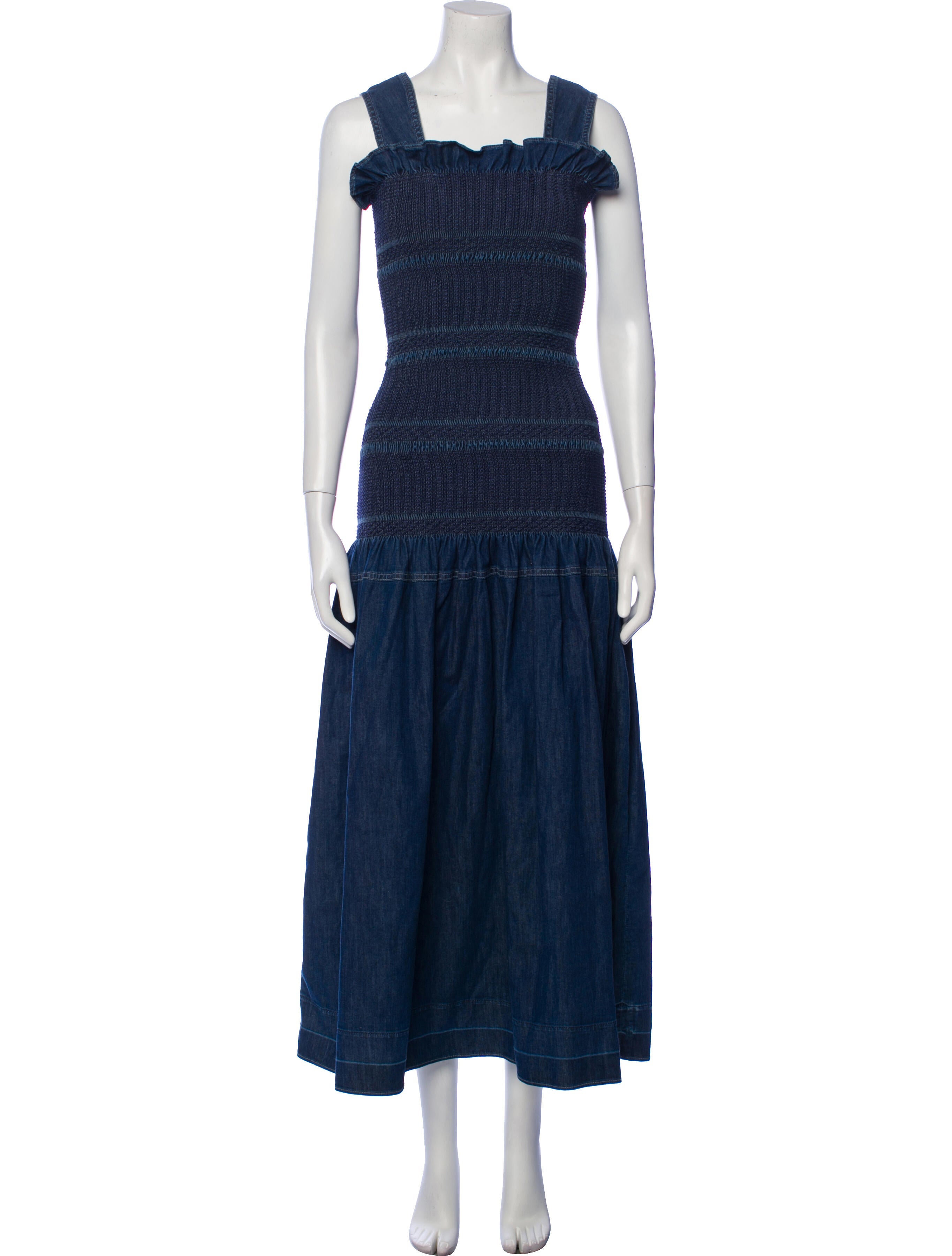 Stella McCartney Square Neckline Long Dress