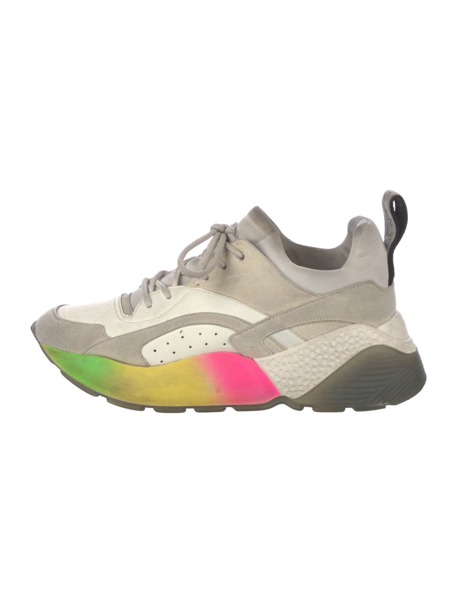 Stella McCartney Leather Printed Chunky Sneakers