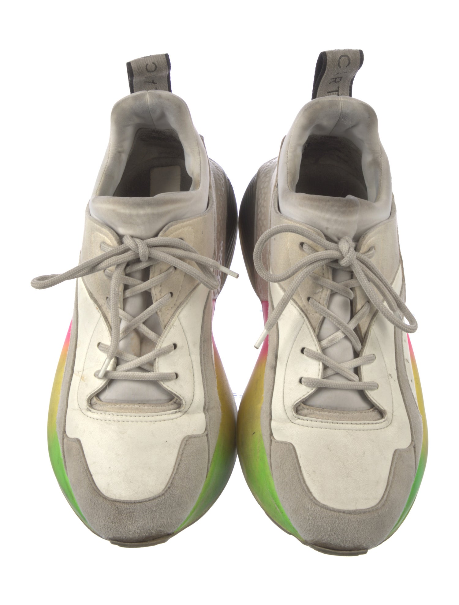 Stella McCartney Leather Printed Chunky Sneakers