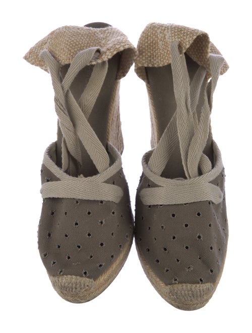 Stella McCartney Canvas Lasercut Accents D'Orsay Pumps