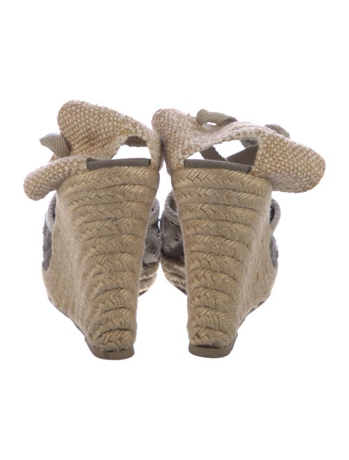 Stella McCartney Canvas Lasercut Accents D'Orsay Pumps