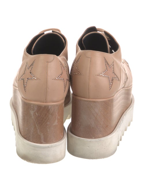 Stella McCartney Leather Crystal Embellishments Oxfords