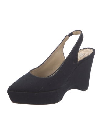 Stella McCartney Canvas Slingback Pumps