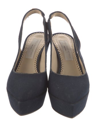 Stella McCartney Canvas Slingback Pumps