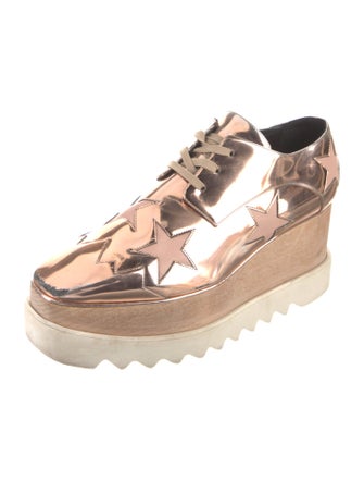 Stella McCartney Patent Leather Lace-Up Boots