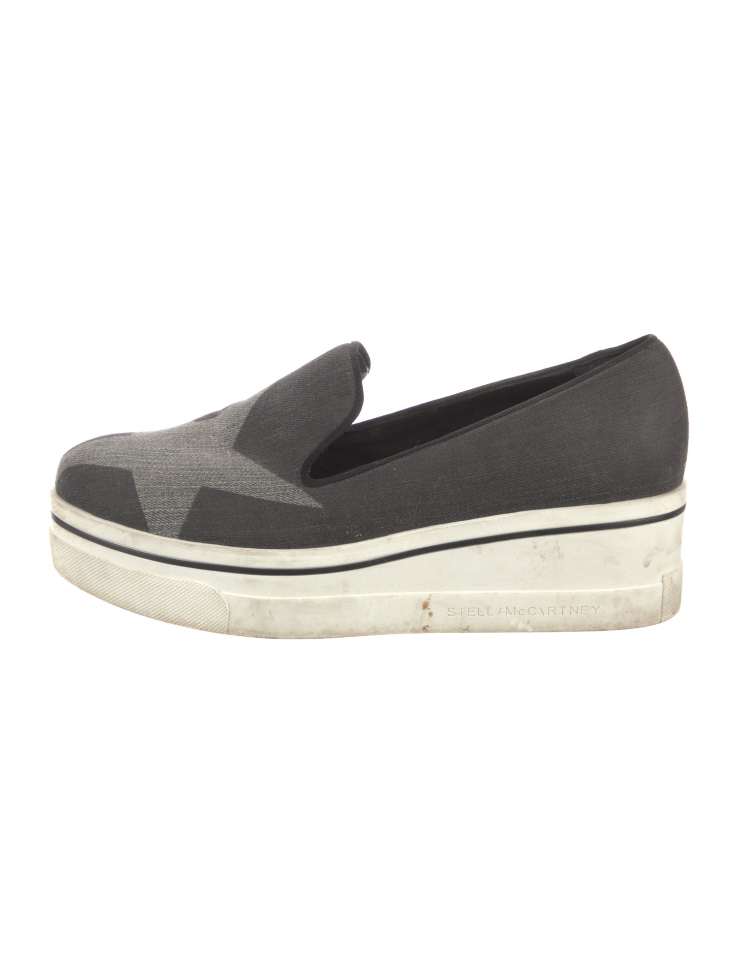 Stella McCartney Canvas Printed Wedge Sneakers