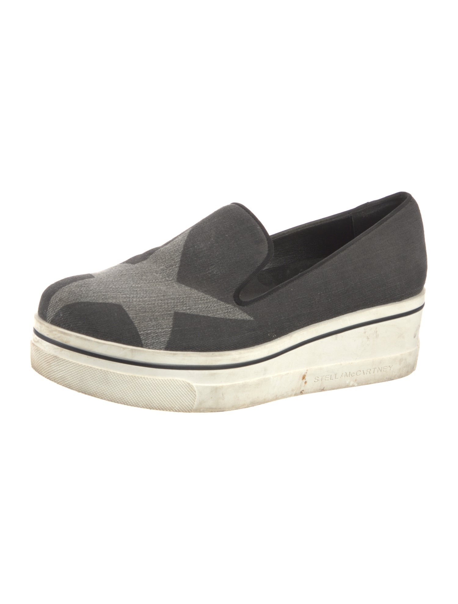 Stella McCartney Canvas Printed Wedge Sneakers