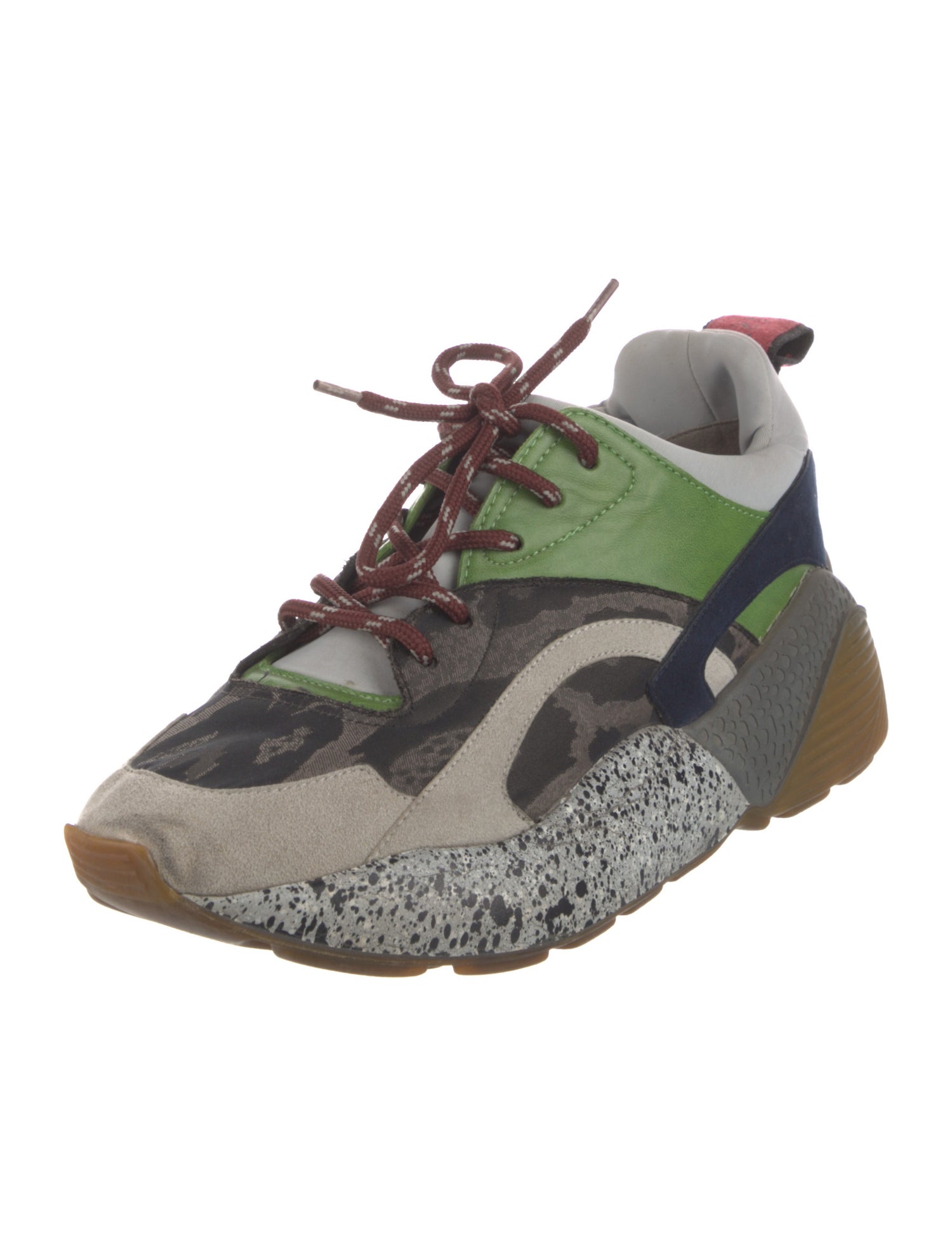 Stella McCartney Colorblock Pattern Chunky Sneakers