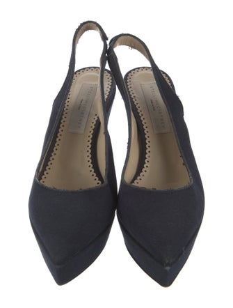 Stella McCartney Canvas Slingback Pumps
