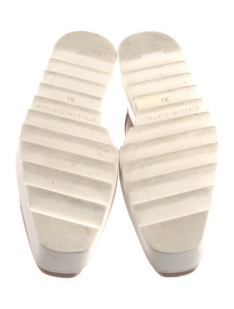 Stella McCartney Leather Crystal Embellishments Oxfords
