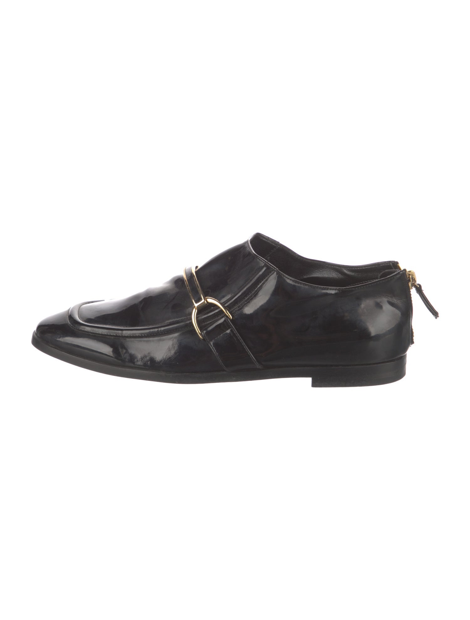 Stella McCartney Interlocking CC Logo Patent Leather Oxfords