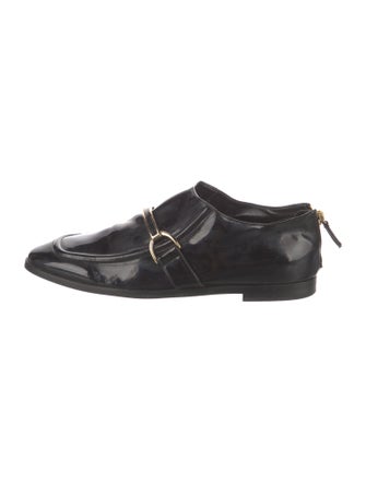 Stella McCartney Interlocking CC Logo Patent Leather Oxfords