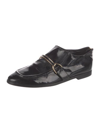 Stella McCartney Interlocking CC Logo Patent Leather Oxfords