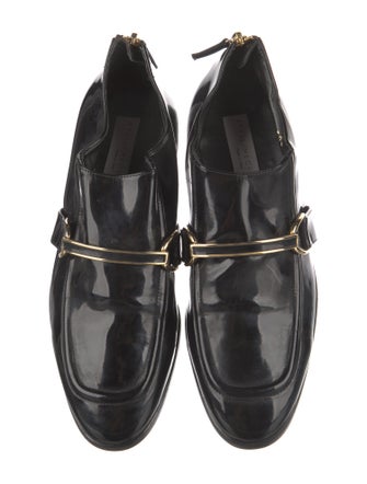 Stella McCartney Interlocking CC Logo Patent Leather Oxfords