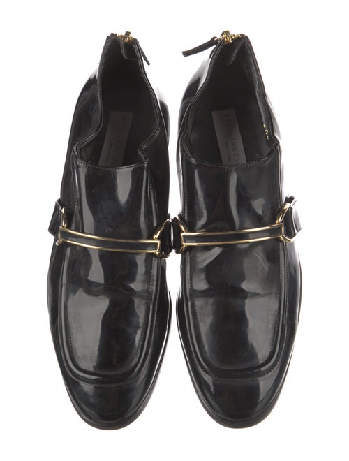 Stella McCartney Interlocking CC Logo Patent Leather Oxfords