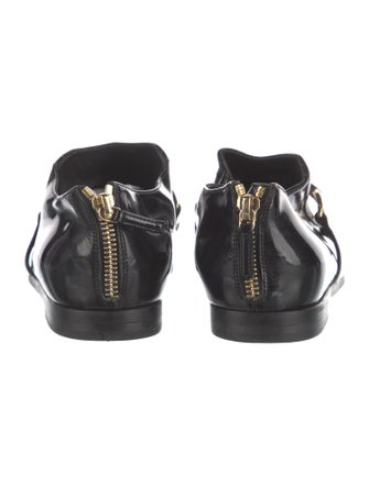 Stella McCartney Interlocking CC Logo Patent Leather Oxfords
