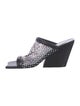 Stella McCartney Leather Crystal Embellishments Slides