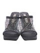 Stella McCartney Leather Crystal Embellishments Slides