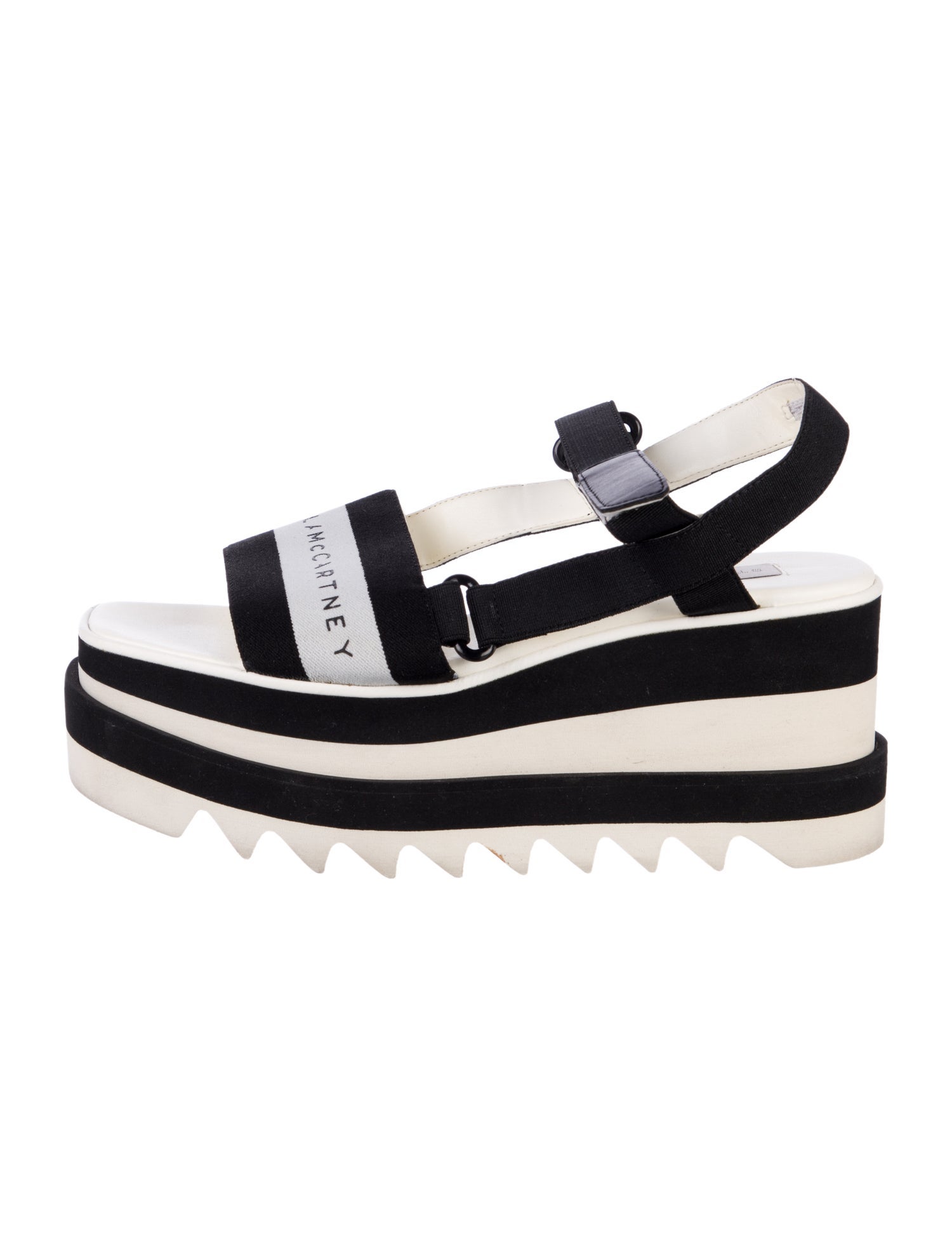 Stella McCartney Colorblock Pattern Slingback Sandals