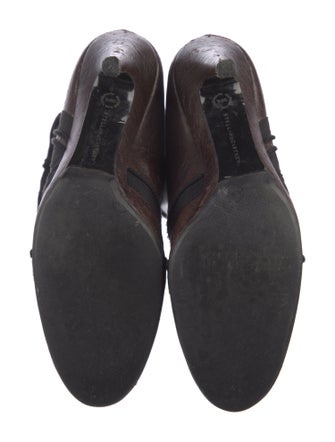 Stella McCartney Leather Colorblock Pattern Sock Boots