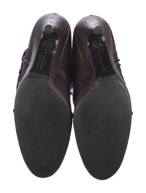 Stella McCartney Leather Colorblock Pattern Sock Boots