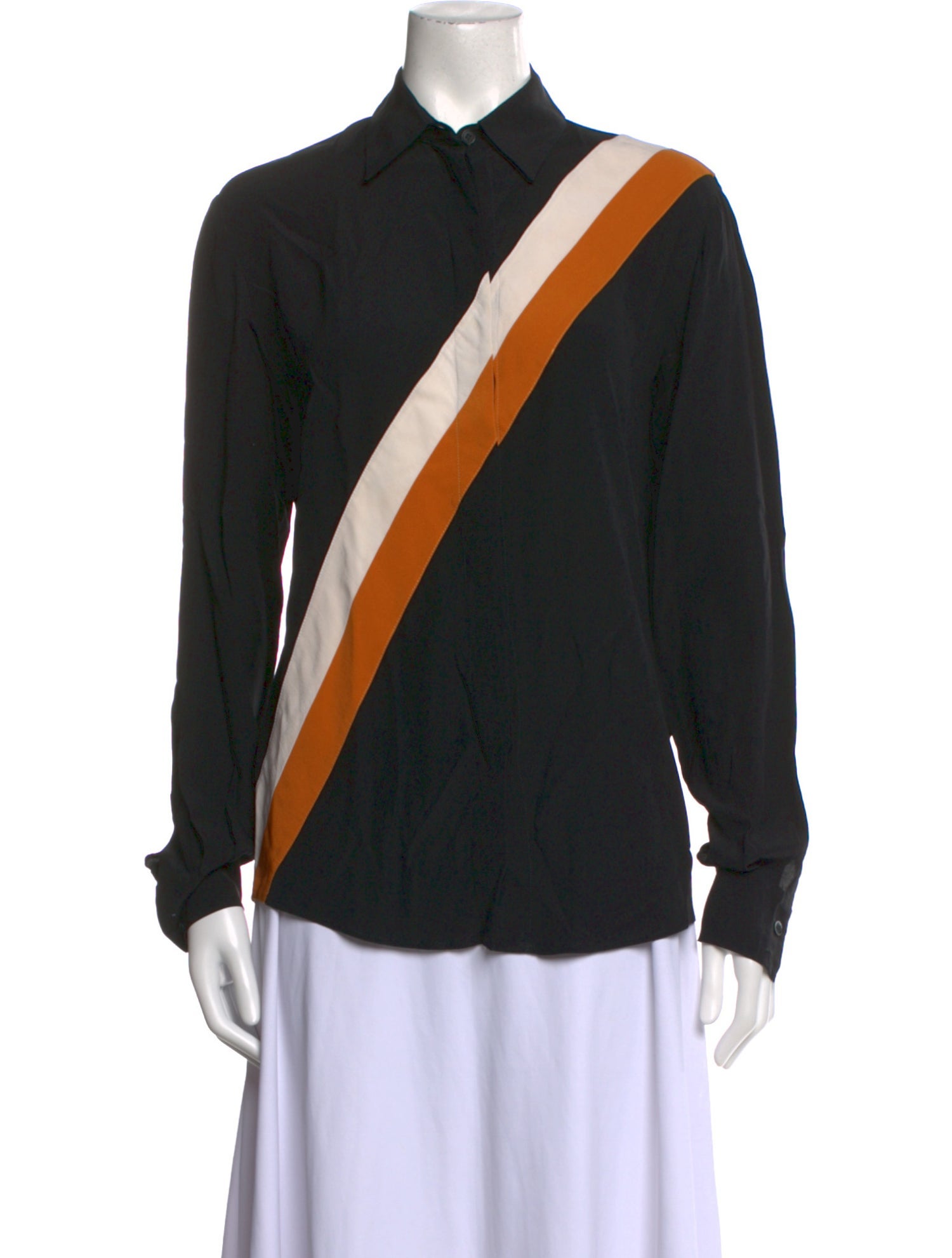 Stella McCartney Silk Printed Button-Up Top