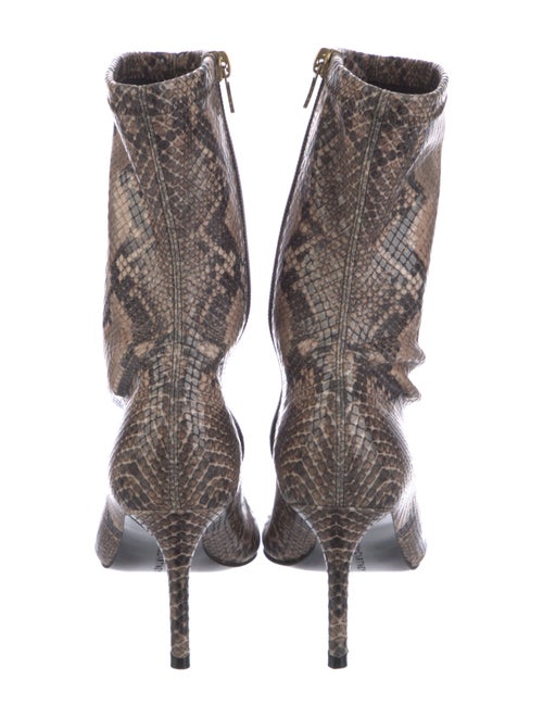 Stella McCartney Embossed Leather Animal Print Sock Boots
